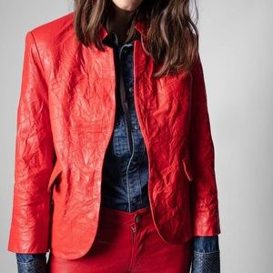 Zadig&Voltaire Verys Lamb Leather Jacket